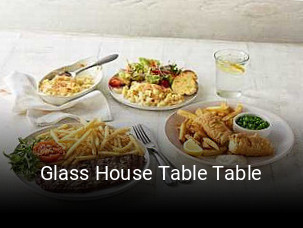 Glass House Table Table open