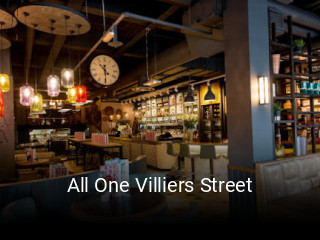 All One Villiers Street business hours